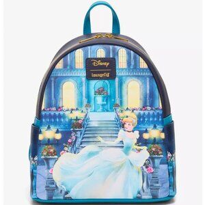 Loungefly Disney Cinderella Mini Backpack Castle Stairs Scene Princess Bag New